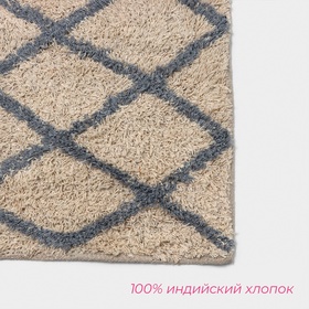 Коврики для ванной и туалета Доляна AntiSlip, 2 шт., 50×80 см, 50×50 см