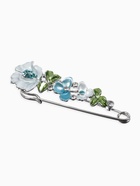 Булавка «Цветочная» дорожка, 7.5 см, цветная в серебре - Фото 5