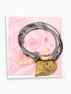 Браслеты парные «Неразлучники» сердце стервы, цвет чёрный, 7 см - фото 23530718