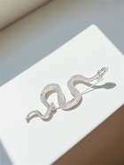 Брошь «Змея», извилистая, цвет серебро - Фото 6