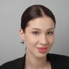 Серьги со стразами «Квадрат» мерцание, цвет бело-радужный в серебре 6244666