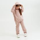 Костюм детский (худи, брюки) Casual Collection KIDS цвет пудровый, рост 110 - Фото 6