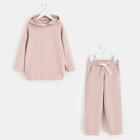 Костюм детский (худи, брюки) Casual Collection KIDS цвет пудровый, рост 110 - Фото 7