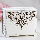 Шкатулка подарочная «Семейный банк для сбора денег. Кристалл», белый-серебро, 21.5×13.5×18.5 см - Фото 1