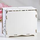 Шкатулка подарочная «Семейный банк для сбора денег. Кристалл», белый-серебро, 21.5×13.5×18.5 см - Фото 2