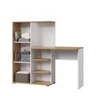 Стол компьютерный со шкафом «Лайт», 1420×356×1282 мм, цвет белый/дуб золотой - Фото 2