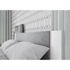 Кровать двуспальная Nova, 1634×2058×785 мм, спальное место 1600×2000 мм, цвет белый/ бетон - Фото 4