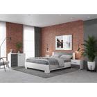 Кровать двуспальная Nova, 1634×2058×785 мм, спальное место 1600×2000 мм, цвет белый/ бетон - Фото 7