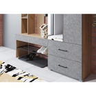 Прихожая «Домино», 1500×350×2116 мм, цвет крафт золотой/бетон  (артикул 6981218)  большой выбор товаров оптом и в розницу по низким ценам с доставкой