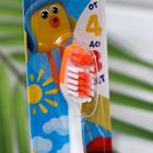 Зубная щётка детская Bambolina «МиМиМишки» мягкая, с подушечкой для чистки языка, 4-8 лет - фото 6422829
