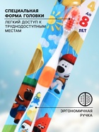 Зубная щётка детская Bambolina «МиМиМишки» мягкая, с подушечкой для чистки языка, 4-8 лет - Фото 3