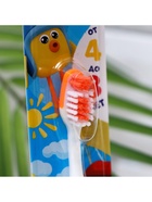 Зубная щётка детская Bambolina «МиМиМишки» мягкая, с подушечкой для чистки языка, 4-8 лет - Фото 5