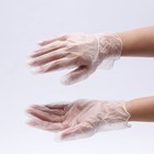 Перчатки Benovy (Saf&ty), виниловые, размер M, 50 пар, прозрачные - Фото 8