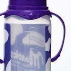 Бутылочка для кормления малыша M&B «Шоколадное молоко», классическое горло, с ручками, от 0 мес., 250 мл., цилиндр - Фото 7