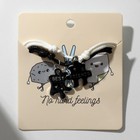 Браслеты «Неразлучники» пазлы с сердечком, цвет чёрно-белый, 7 см - Фото 2