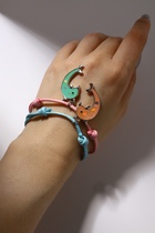 Браслеты парные «Неразлучники» дельфины, цвет розово-голубой - фото 31470036