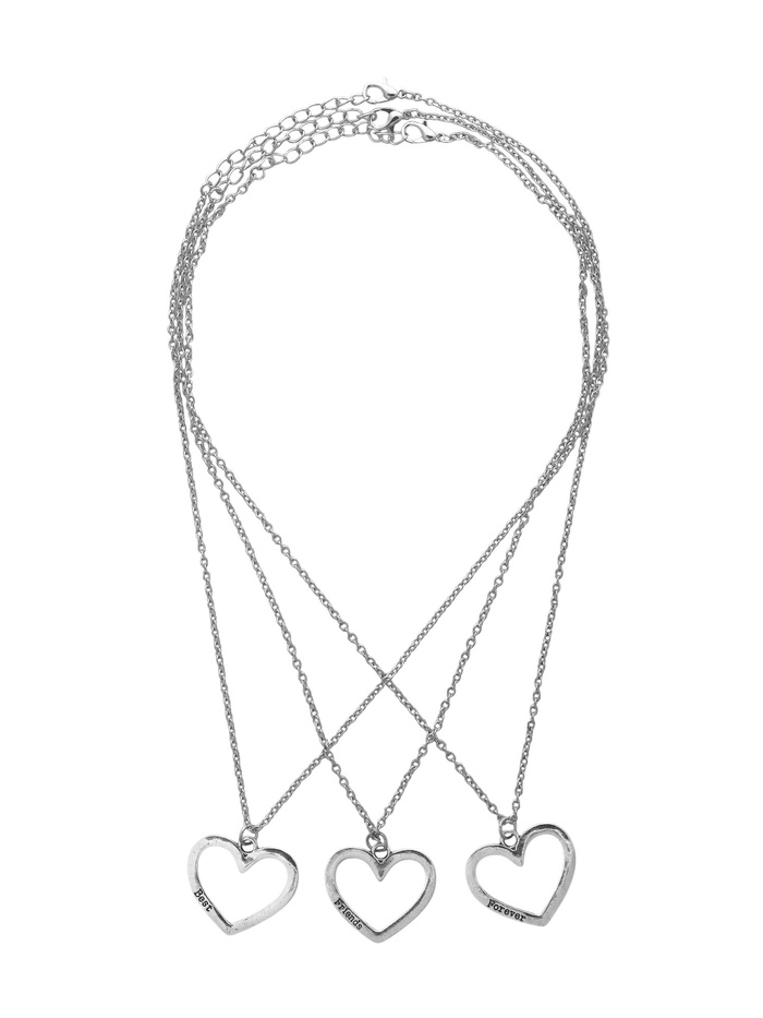 Кулоны парные «Троица», 45 см, цвет серебро - Фото 1