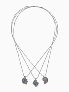 Кулоны парные «Тройное сердце», 45 см, цветные в серебре - Фото 2