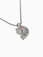 Кулоны парные «Тройное сердце», 45 см, цветные в серебре - Фото 3