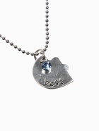 Кулоны парные «Тройное сердце», 45 см, цветные в серебре - Фото 6