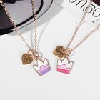 Кулоны «Неразлучники» сладкие короны, цвет сиренево-розовый в золоте, 45 см - фото 24422279 Кулоны «Неразлучники» сладкие короны, цвет сиренево-розовый в золоте, 45 см - фото 24422279