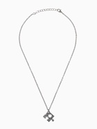 Кулоны "Неразлучники" пазлы квадрат, цвет чёрный в серебре, 45 см - фото 809601530