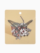 Кулоны "Неразлучники" пазлы квадрат, цвет чёрный в серебре, 45 см - фото 809601532