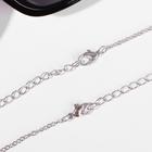 Кулоны «Неразлучники» горящее сердце, цвет чернёное серебро, 45 см - Фото 3