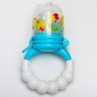 Ниблер для прикорма «Слоник», с силиконовой сеточкой, цвет голубой, р-р сеточки М - фото 25387722