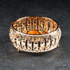 Подставка-подогрев для чайника, 13×13×6 см, металл, золотистая - Фото 1