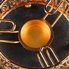 Подставка-подогрев для чайника, 13×13×6 см, металл, золотистая - Фото 2