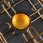 Подставка - подогрев для чайника, 15×15×6 см, цвет золотой - фото 7769355