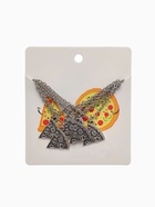 Кулоны парные на цепочке «Неразлучники», круг пиццы, цвет чернёное серебро, 45 см - Фото 7