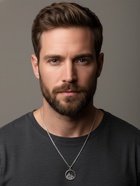 Кулоны парные «Горы и море», 45 см, цвет чернёное серебро - Фото 3