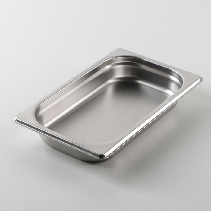 Гастроёмкость GN 1/4 Hanna Knövell. 40 мм, 26.4×16×4 см, толщина 0.6 мм, нержавеющая сталь - Фото 1