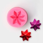 Молд «Звёздочка», силикон, 4×2,5 см, цвет розовый - фото 4325555