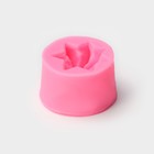 Силиконовый молд «Звёздочка», 4×2,5 см, цвет розовый - Фото 2