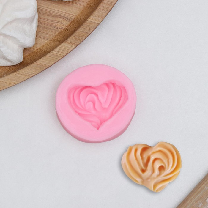 Молд «Трюфель», силикон, 4×4×1.5 см, розовый