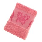 Полотенце махровое Fiesta Cotonn Butterfly 50*90см розовый 420 г/м2, хлопок - Фото 1
