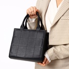 Сумка женская тоут TEXTURA на молнии, 25×12×22 см, чёрный - Фото 11