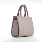 Сумка женская тоут TEXTURA на молнии, 25×12×22 см, серый - Фото 4