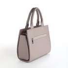 Сумка женская тоут TEXTURA на молнии, 25×12×22 см, серый - Фото 5