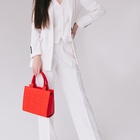 Сумка женская на молнии TEXTURA, маленький размер, цвет красный - Фото 11