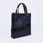 Сумка-тоут на молнии, цвет синий - Фото 2