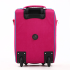 Чемодан малый 16", отдел на молнии, наружный карман, цвет розовый - фото 23773252