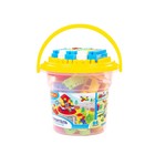 Конструктор «Строитель» 84 эл в ведре с крышкой - Фото 5