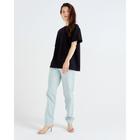 Футболка женская MINAKU REGULAR FIT: цвет чёрный, р-р 42 - Фото 3