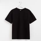 Футболка женская MINAKU REGULAR FIT: цвет чёрный, р-р 50 - Фото 5