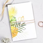 Приглашение на свадьбу с деревянным украшением «Вместе навсегда» - Фото 2