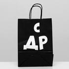 Пакет крафт "С ДР КРЧ!", 18 х 8 х 25 см (комплект 10 шт) - фото 33668521